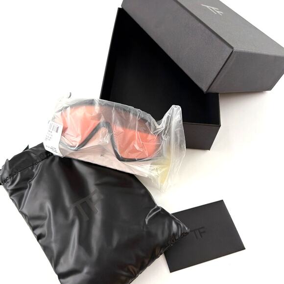 Tom Ford Black Amber Lorna FT 1121 01E Ski Shield Sunglasses - Picture 5 of 15